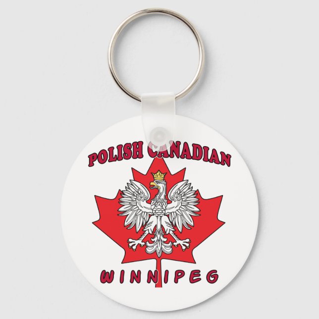 Llavero Winnipeg, hoja canadiense polaca (Anverso)