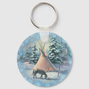 Llavero WINTER APPALOOSA TIPI by SHARON SHARPE