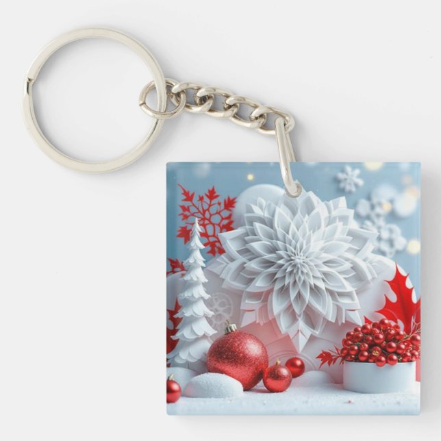 Llavero Winter Blossom Composition (Frente)