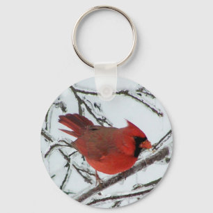 Llavero Winter Cardinal