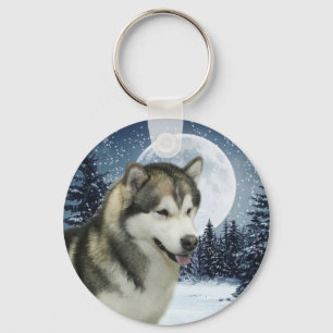 Llavero Winter Malamute Keychain