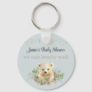 Llavero Winter Polar Oso Azul Baby Shower Favorito Keepsak