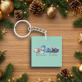 Llavero Winter Vibes Friendly Snowman