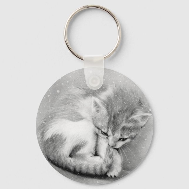 Llavero Wintry Kitty Keychain (Anverso)
