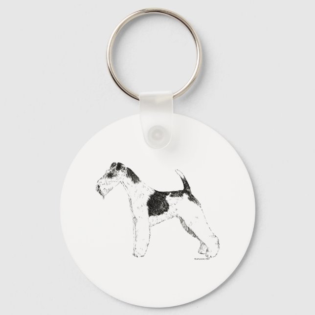 Llavero Wire Fox Terrier (Anverso)