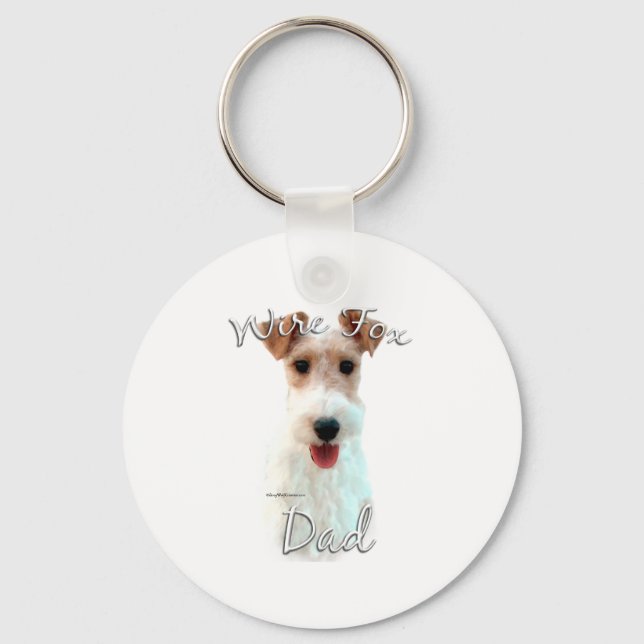 Llavero Wire Fox Terrier Dad 2 (Anverso)