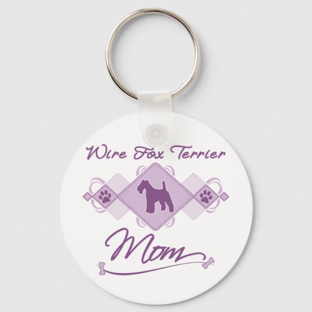 Llavero Wire Fox Terrier Mom (Anverso)