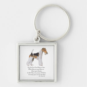Llavero Wire Fox Terrier Puente del Arcoíris