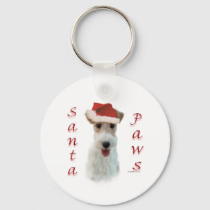 Llavero Wire Fox Terrier Santa Paws