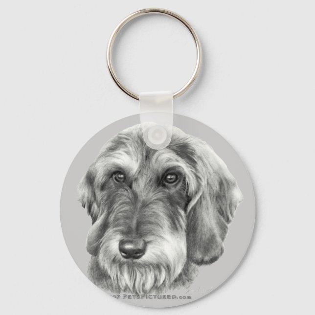 Llavero Wire-Haired Dachshund (Anverso)