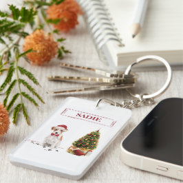 Llavero Wire Haired Jack Russell Funny Navidades Dog