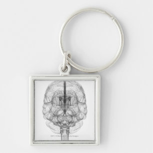 Llavero Wireframe del cerebro