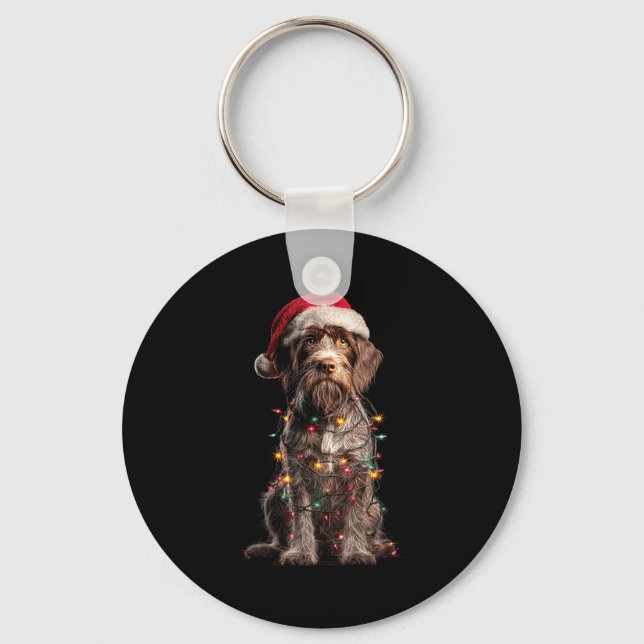 Llavero Wirehaired Inting Griffon Christmas Graphics Dog L (Anverso)