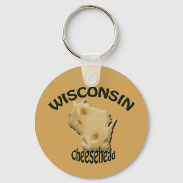 Llavero Wisconsin Cheesehead Chese Keychain (Anverso)