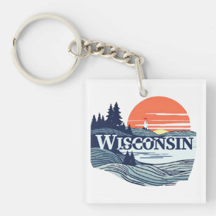 Llavero Wisconsin Estados Unidos de América