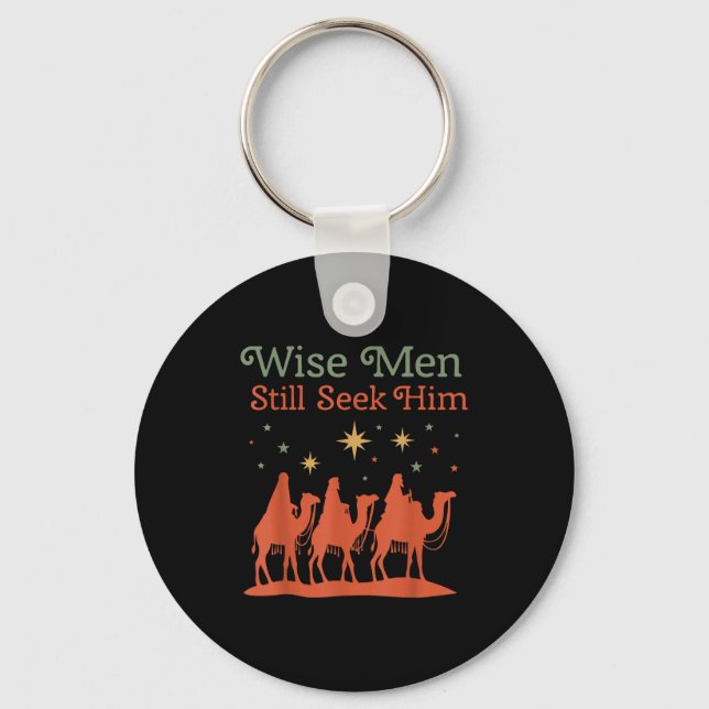 Llavero Wise Men Still Seek Him Nativity Scene Christian C (Anverso)