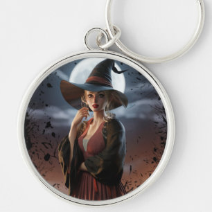 Llavero Witch Art Full Moon Coaster