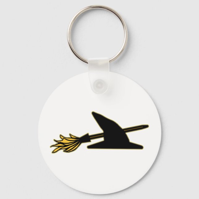 Llavero Witch Hat & Broom (Anverso)