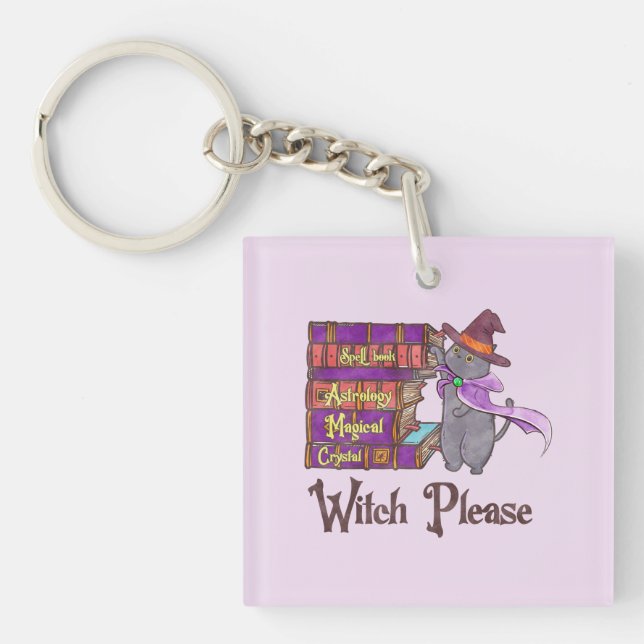 Llavero Witch Please - Witch Black Cat (Frente)