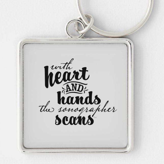 Llavero With Heart and Hands the Sonographer Scans (Frente)