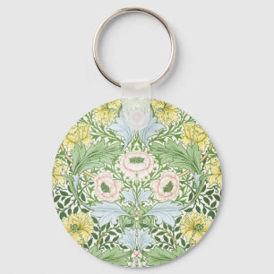 Llavero Wm Morris Myrtle Floral Arte Nouveau Brillante