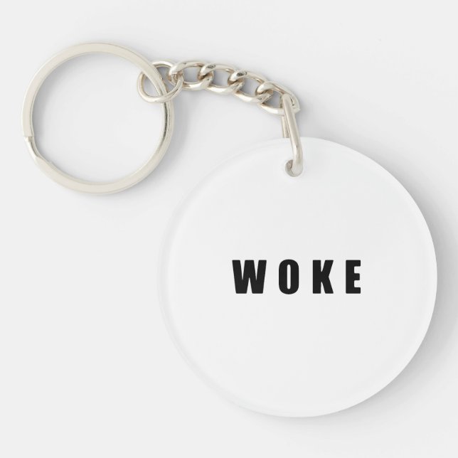 Llavero "WOKE" (Doble cara) (Frente)