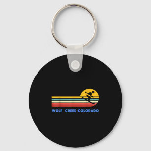Llavero Wolf Creek Colorado Esquí Esquiador Esquí Retro At