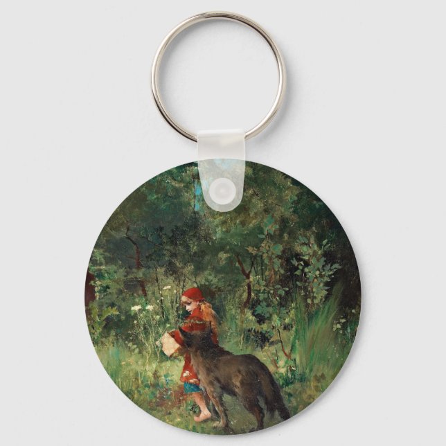 Llavero Wolf en el camino con Red (Anverso)