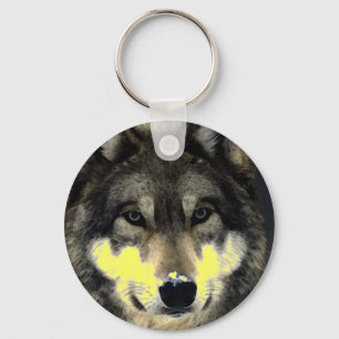 Llavero Wolf Eyes Creative Artwork Keychain