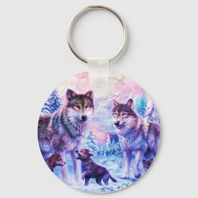Llavero Wolf Family (Anverso)