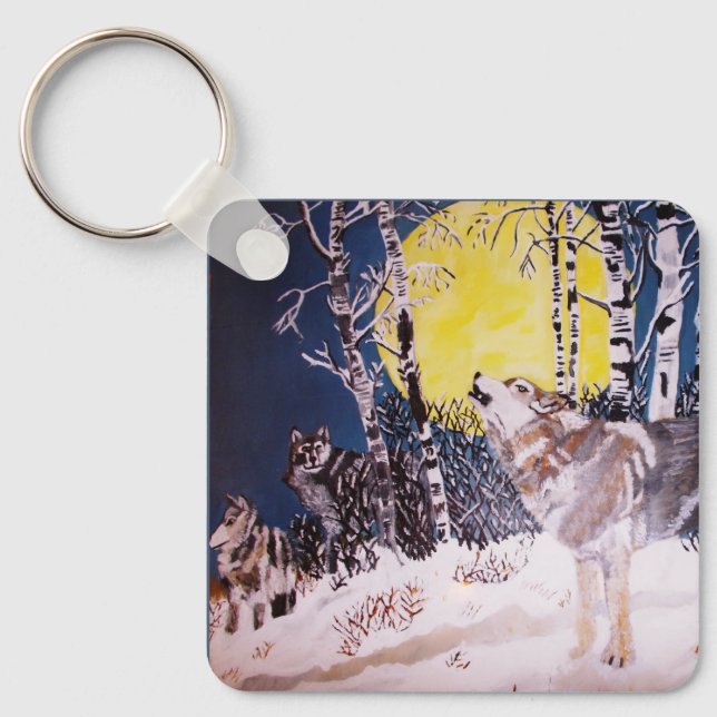 LLAVERO WOLF KEYCHAIN (Anverso)