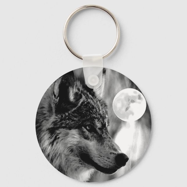 Llavero Wolf & Moon (Anverso)
