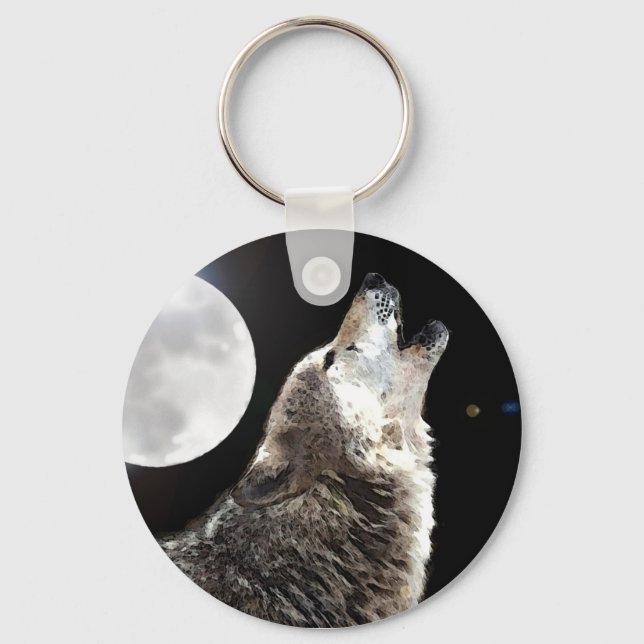 Llavero Wolf & Moon (Anverso)
