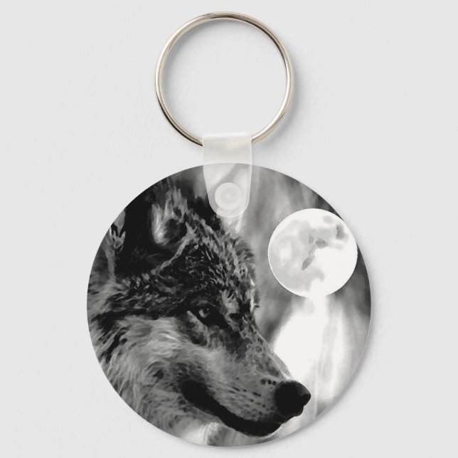 Llavero Wolf & Moon (Anverso)
