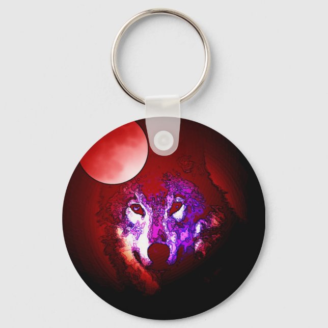 Llavero Wolf & Moon (Anverso)