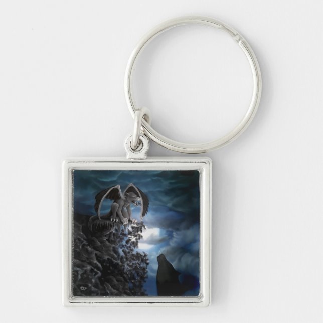 Llavero Wolf Moon - Wolf con Golem (Frente)