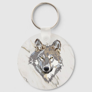 Llavero Wolf On Marbble