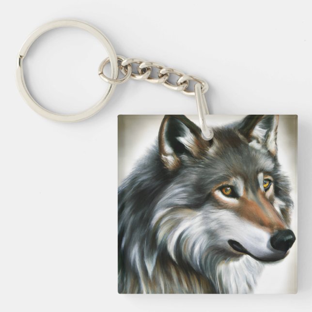 Llavero Wolf Painting (Frente)