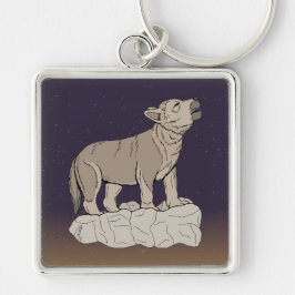 Llavero Wolf Pup Howling