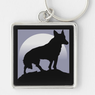 LLAVERO WOLF SILHOUETTE
