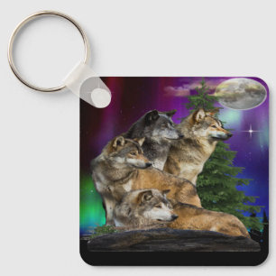 Llavero Wolf y Moon