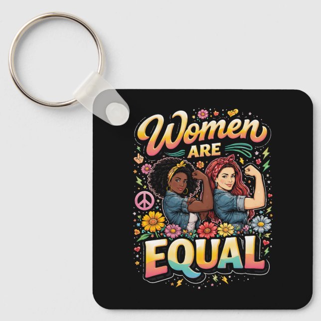 Llavero Women Are Equal (Anverso)
