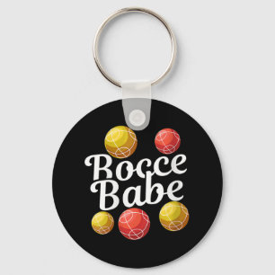 Llavero Womens Bocce Ball Gift - Juego de yard divertido -
