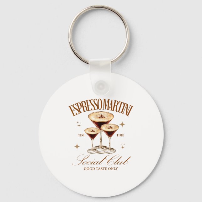 Llavero Womens Espresso Martini Social Club Drinking Tail  (Anverso)