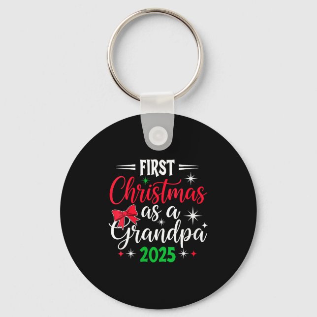 Llavero Womens Funny First Christmas As Grandpa 2025 Match (Anverso)