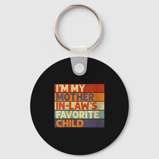 Llavero Womens I'm My Mother In Law's Favorite Child Funny (Anverso)