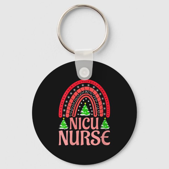 Llavero Womens Nicu Nurse Christmas Crew Nurselife Nursing (Anverso)