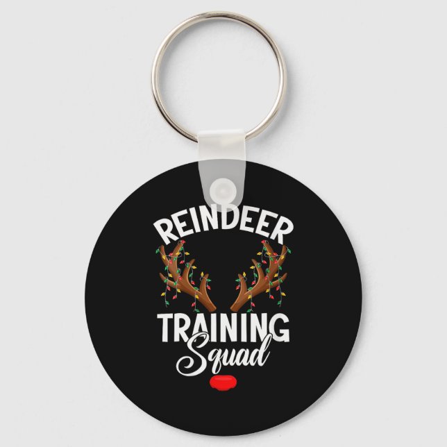 Llavero Womens Reindeer Training Squad Team Running Family (Anverso)