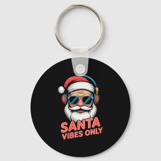 Llavero Womens Santa Vibes Only Funny P Culture Christmas  (Anverso)
