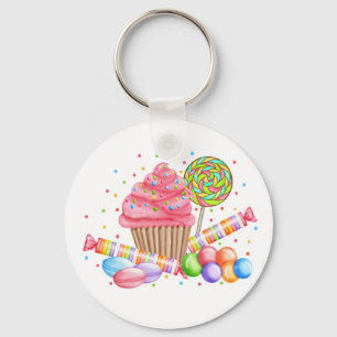 Llavero Wonderland Cupcake Candy Lollipop Sweet Tarts